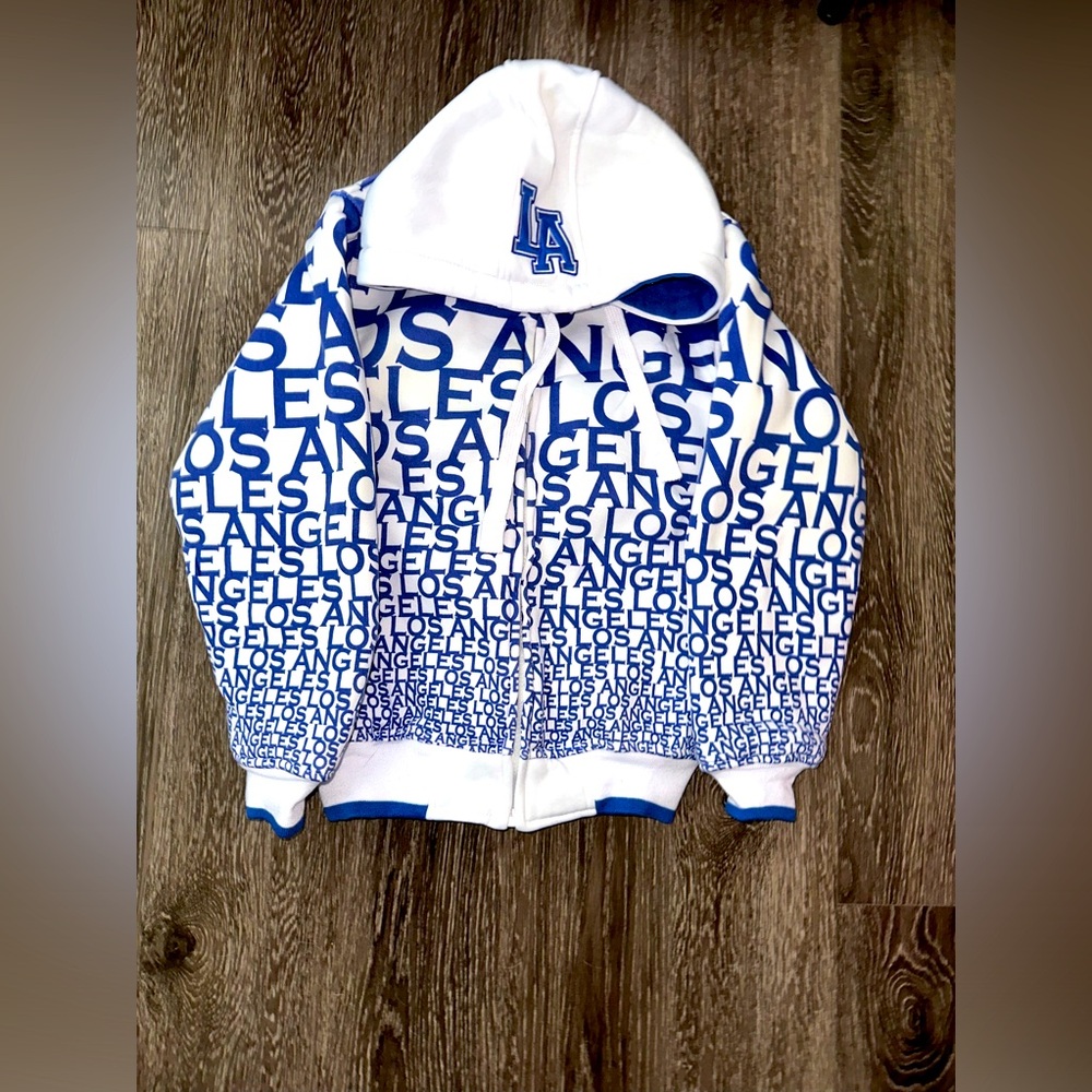 Los Angeles Blue and White Women's Sweater